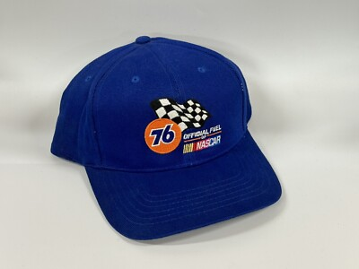 #ad Vintage Unocal 76 quot;Official Fuel of Nascarquot; Embroidered Blue Hat $29.00