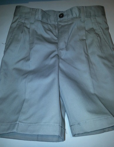 Boys Chaps Khaki Shorts Pleated Front 