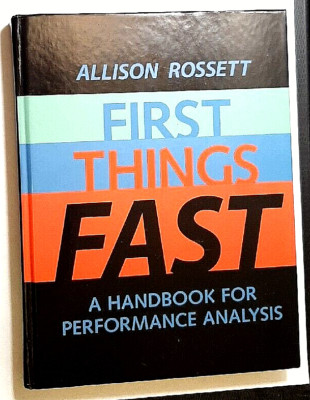 First Things Fast Signed by Allison Rossett Autograph Hardback Author Auto