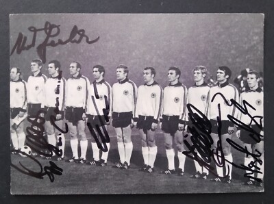 Mexico 1970 DFB   7x original handsigned Postkarte Bergmann  2 unglued rare