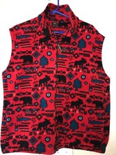 Windhorse Equestrian Western Fleece Vest Zip Up Size Large Euc