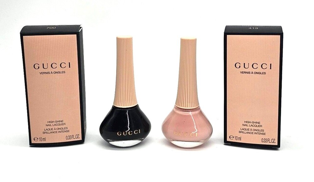 GUCCI Veris A Ongles Glossy Nail Polish (CHOOSE YOUR COLOR) Black Pink Authentic