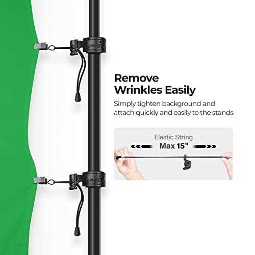 Julius Studio 6 x 9 ft. Chromakey Green Soft Texture Backdrop Screen Photo Ba...