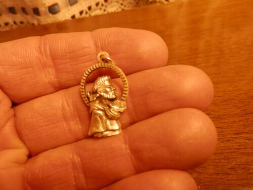 Saint Francis of Assisi 3 D silver medal/pendant unique