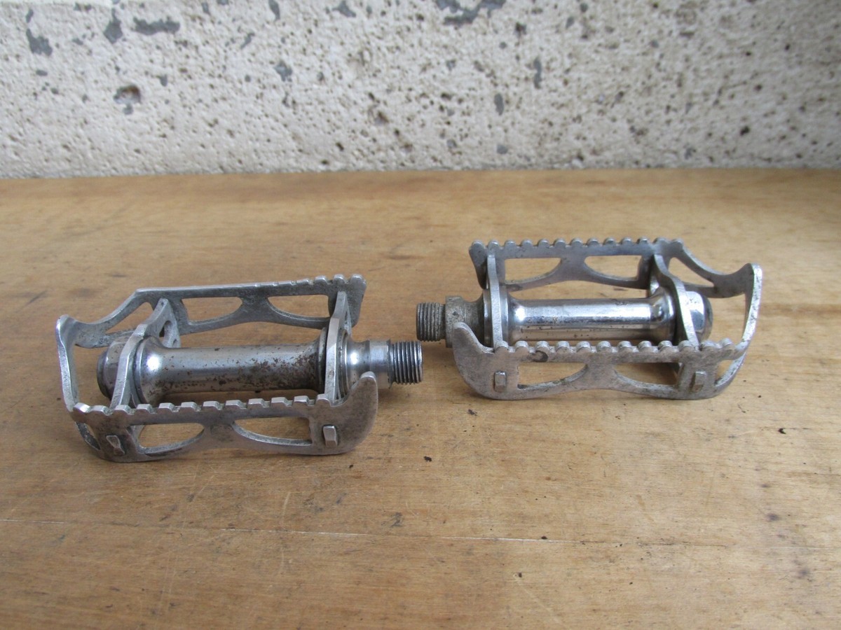 Pédales Lyotard 45 Ca – Duralumin – Vélo Course Ancien – Occasion – Fabriquées En France