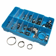 Mikalor Single Ear Plus Hose Clamps Stainless Steel O Clips Box Set Water Fuel