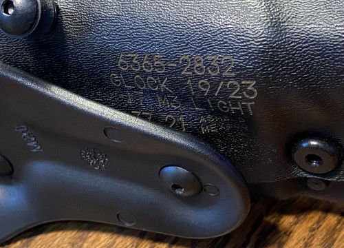 Funda de trabajo Safariland 6365 ALS/SLS nivel 3 derecha GLOCK 19 23 (GEN 1-4) con LUZ - Imagen 13 de 14