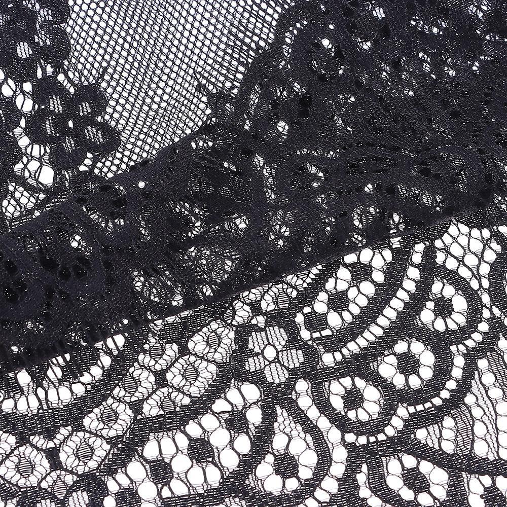 Nylon Lace Fabric Black Black Lace Trim Sewing Supplies Lace Trims DIY eBay