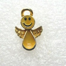 Winged Angel Happy Lapel Pin (B422)