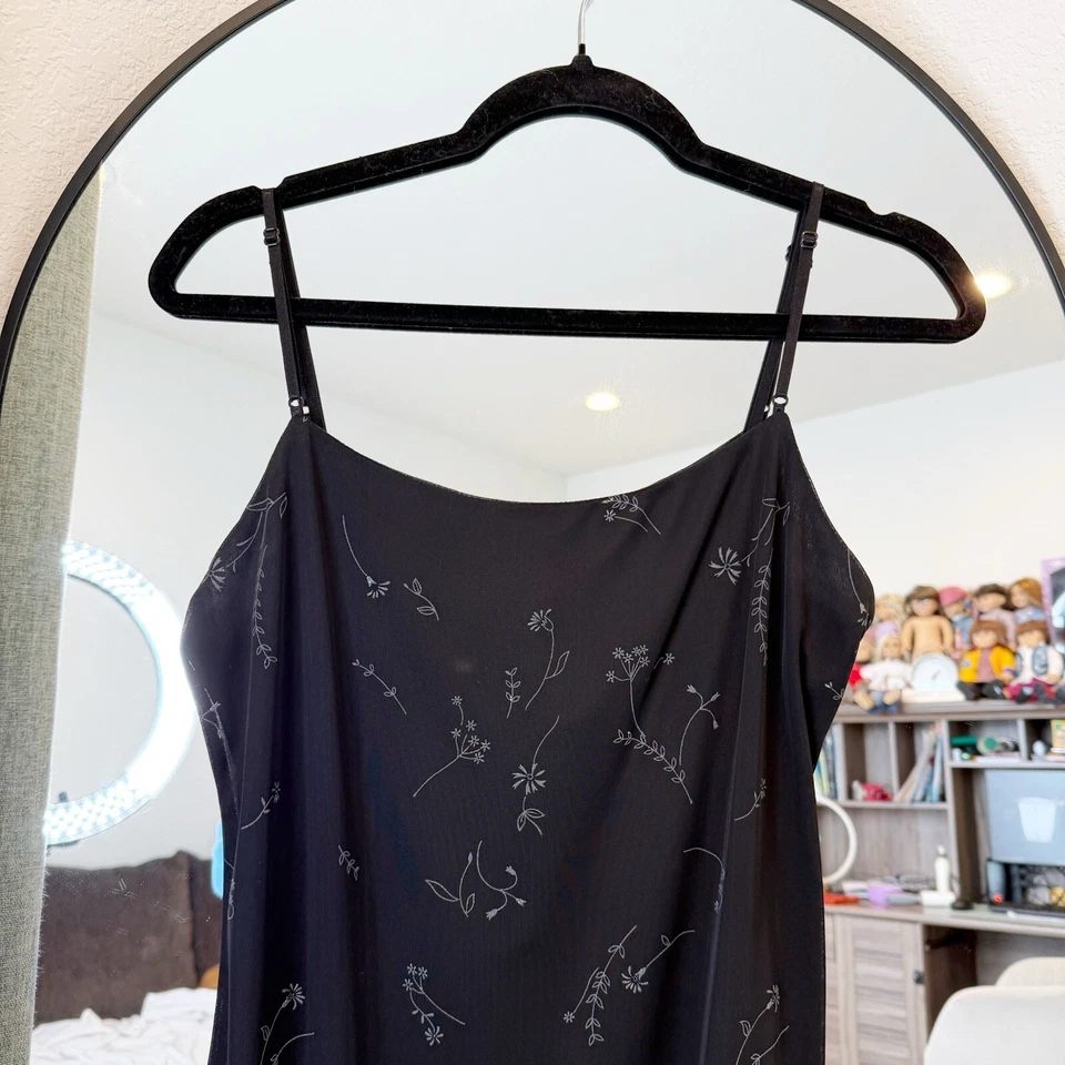 Vintage City Triangles Womens Fairy Grunge Midi Slip Dress Size Large Whinsigoth - Image 2 of 4