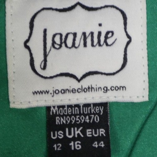 Abito skater Joanie verde nero pizzo overlay taglia US 12 - Foto 2 di 7