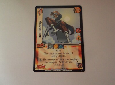 Universal Fighting System: Street Fighter ''HEEL STOMP'' #6/143 CCG Trading Card