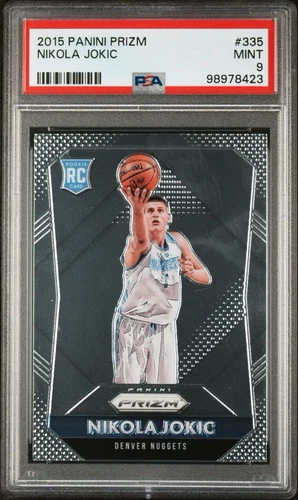2015 Panini Prizm Nikola Jokic PSA 9 RC Rookie MVP Serbia Nuggets Under Graded