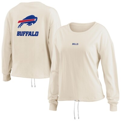 WEAR by Erin Andrews Buffalo Bills Women's Long Sleeve Crop Top