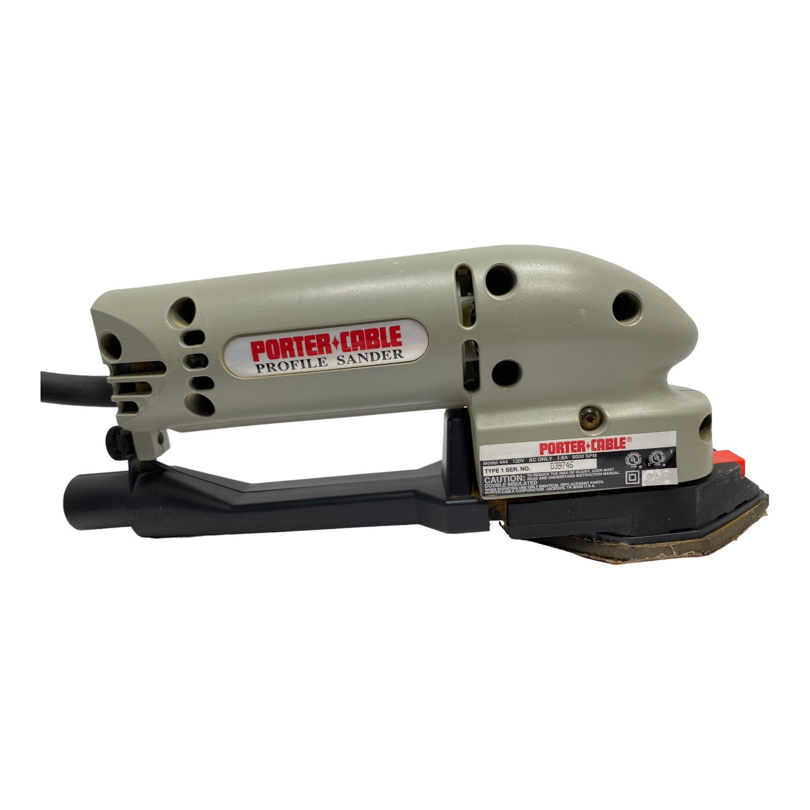 Porter Cable Profile Sander Model 444 with original case & accessories