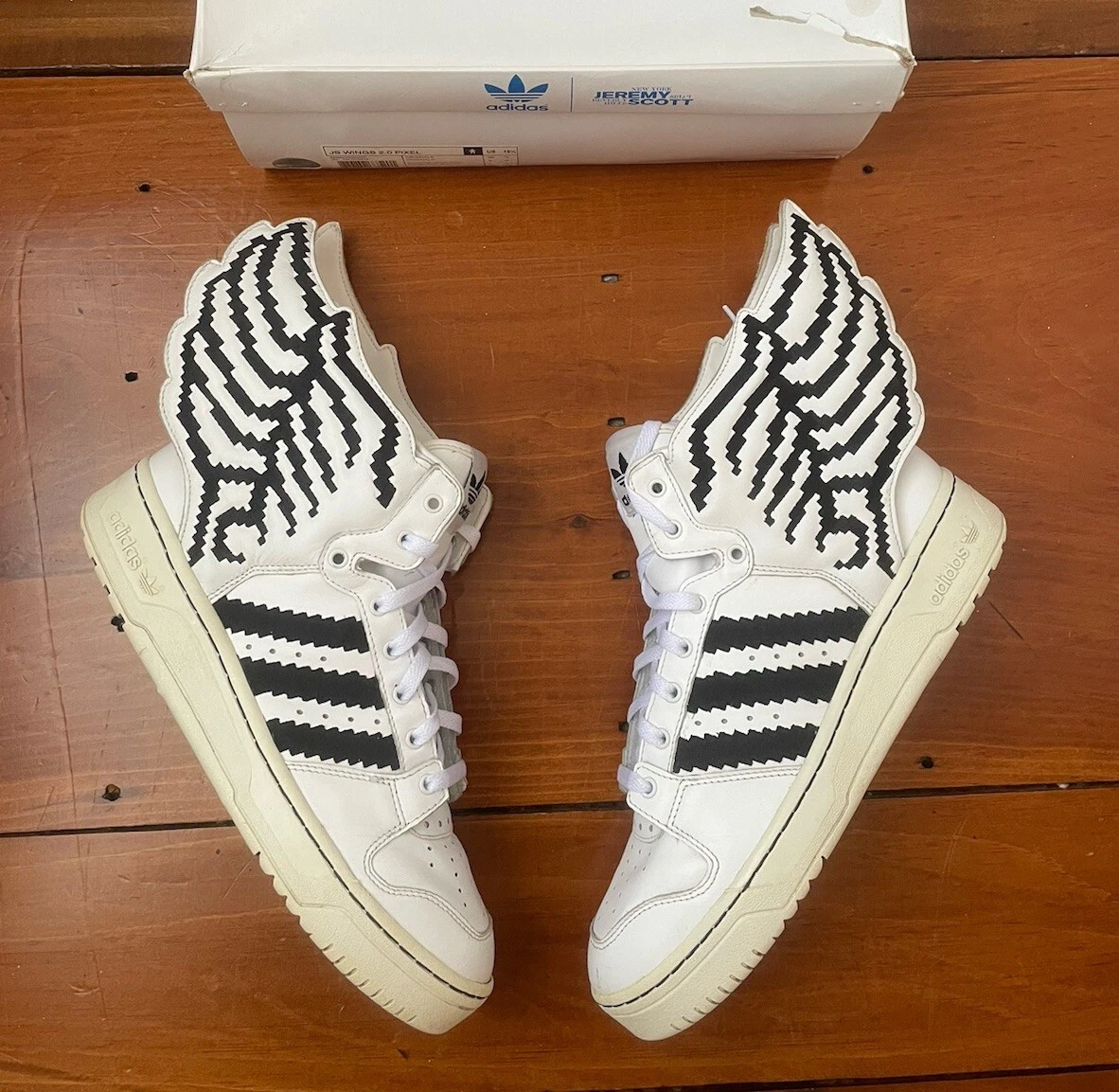 adidas JS Wings 2.0 Pixel White for Sale | Authenticity Guaranteed