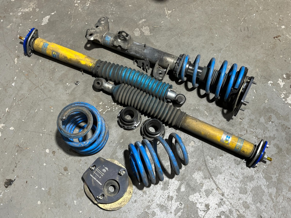 BMW E36 M3 Bilstein Coilover Shocks SET OF THREE w/ Front Top Hats
