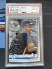 2019 Topps Update SSP Nate Lowe Batting Cage POPULATION 8