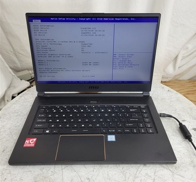 MSI GS65 Stealth Thin MS-16Q2 Laptop Core I7-8750H 32GB SEE NOTES
