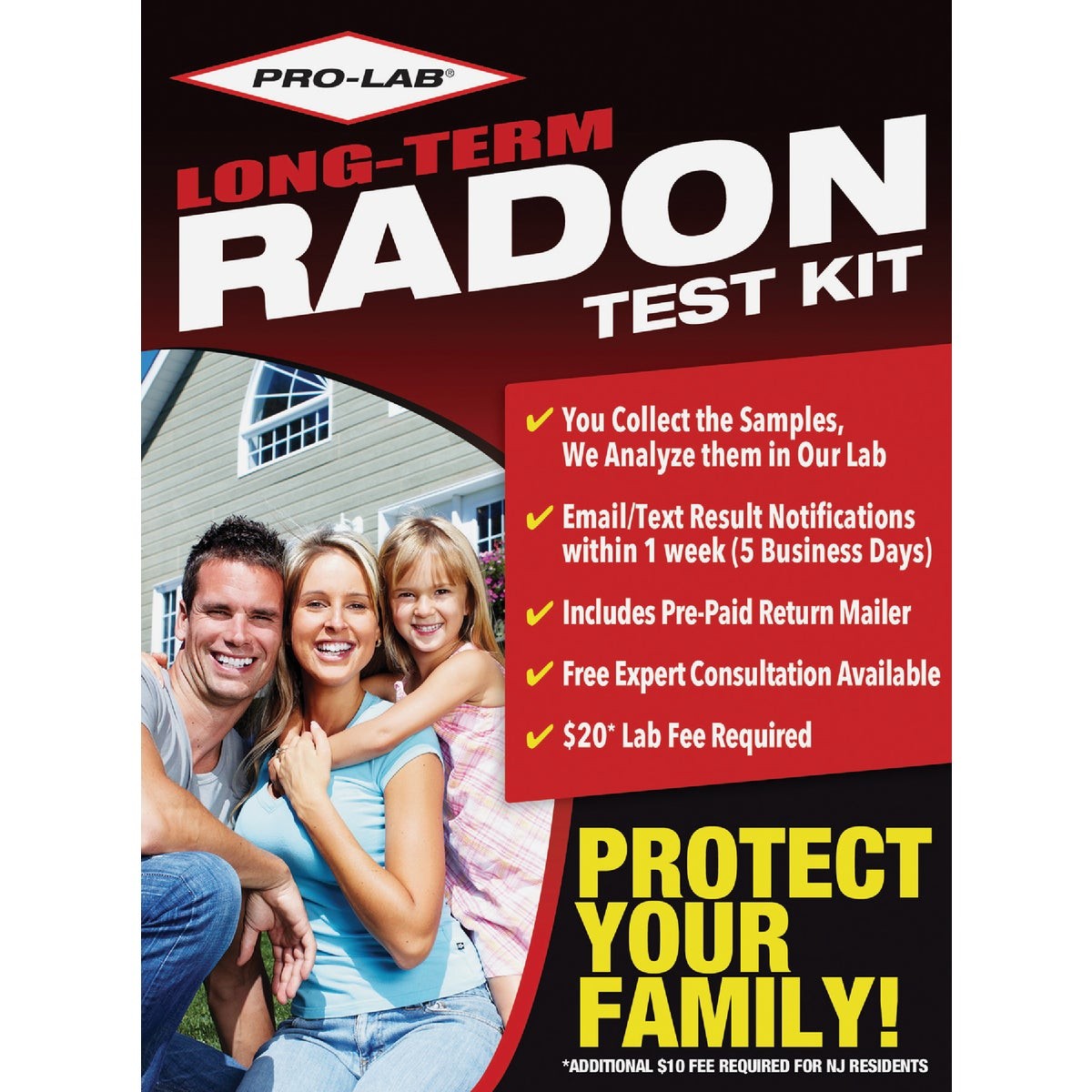 Pro Lab Long-Term Radon Test Kit RL116 Pro Lab RL116 683431991163