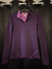 Women s Under Armour Cold Gear Fitted Quarter Zip Purple Size M