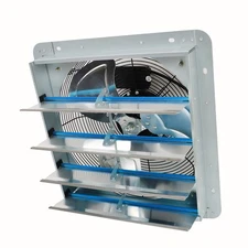 Shutter Exhaust Fan 16 Inch Wall Mounted Automatic Aluminum Attic Fan