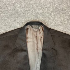 Jos. A. Bank Sport Coat Blazer 48L Cashmere Two Button Black Signature Collectio