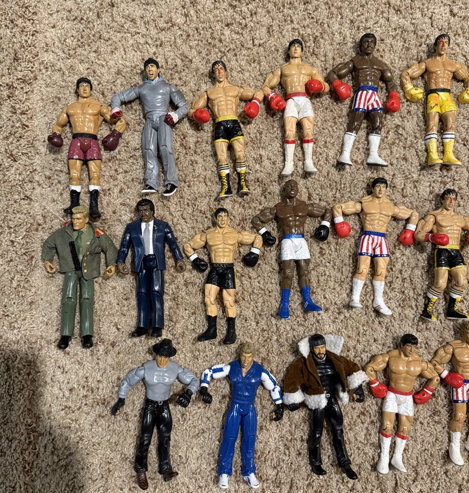 ROCKY Jakks Pacific Apollo Clubber Drago Tommy Gunn Mason Dixon Mickey Lot  - Image 2 of 4