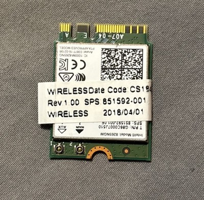 Intel 8265NGW Dual-Band Wireless-AC PCI-E M.2 WiFi Card 4.2GHz