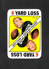 1971 TOPPS GAME FOOTBALL SET-BREAK # 50 BART STARR GREEN BAY PACKERS HOF EX-MT