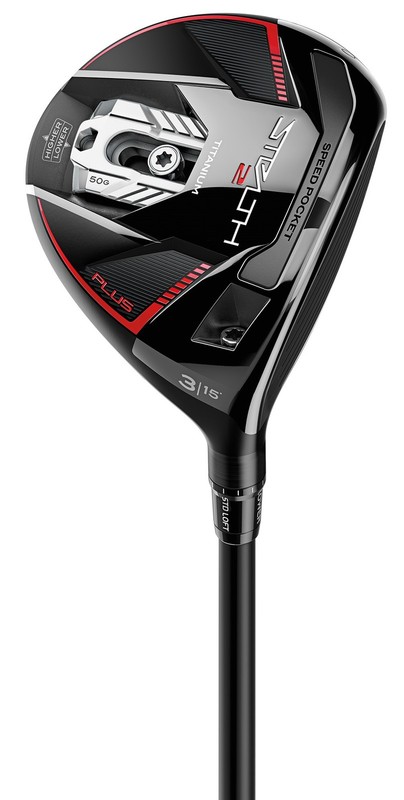 Left TaylorMade STEALTH 2 PLUS 15* 3 Wood Regular Mitsubishi Kai'li Red 65 VG