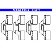 ZubehöRsatz Scheibenbremsbelag ATE 13.0460-0077.2 FüR Renault Megane Scenic