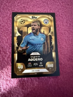 Topps  Match Attax CL 2025/26   Sergio Agüero   Club 100 Manchester City