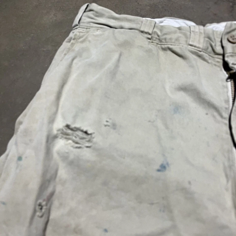 Chinos de tela de vela sanforizada bronceada Hércules vintage años 50 32x27 años 50 verdadero vintage Foto 3 de 4