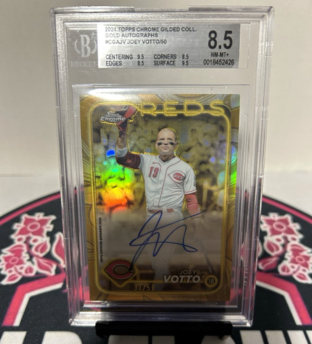 Topps 2024 Chrome Gilded Gold Autographs Joey Votto Auto CGA-JV /50 Reds