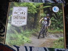SHOTGUN- KIDS MOUNTAIN BIKE SEAT Ages 2-5 up to 48 lbs-Adjustable-Quick Release