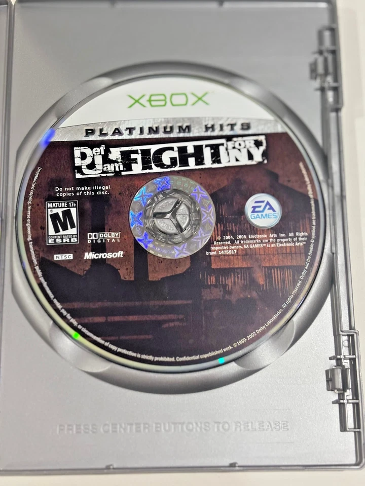 Def Jam: Fight for NY Microsoft Xbox Platinum Hits Edition – CIB - Rare! - Bild 4 von 4