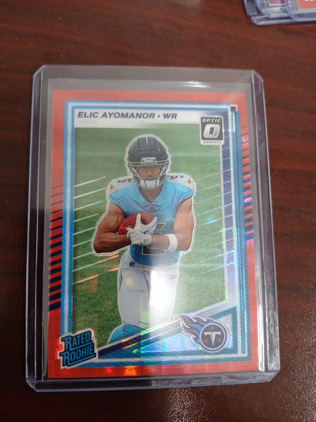 2025 Panini Donruss - Rated Rookie Elic Ayomanor #339 Press Proof Red (RC) 🔥