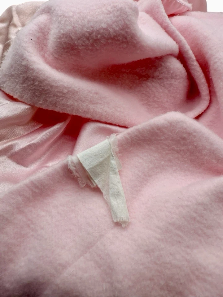 HTF Vintage Winnie the Pooh Pink Baby Lovey Security Blanket Satin Trim Pink - Image 3 of 3