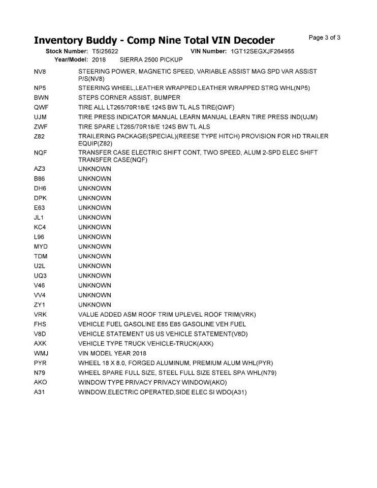 Transfer Case 6.0L Dash Switch Opt Nqf Fits 17-19 SIERRA 2500 PICKUP 977805 - Image 4 of 4