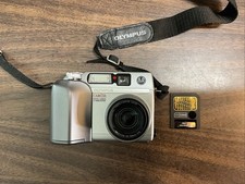 Olympus CAMEDIA C-4000 Zoom 4.0MP Digital Camera Silver W/ Memory Card Tested 4