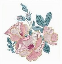 MASCHINENSTICKMOTIVE USB - RAMBLING ROSES 2 SAMMLUNG 4X4 5X7 6X10 8X12