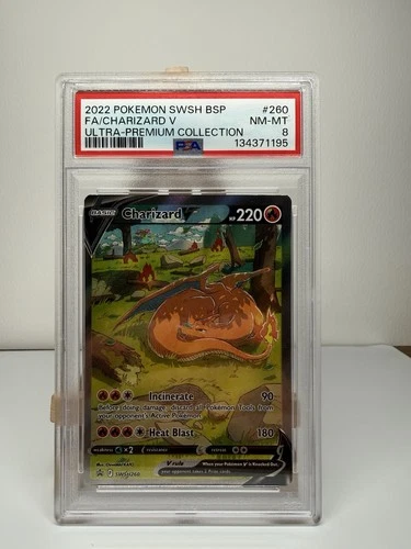 Pokémon TCG Charizard V SWSH260 Sword & Shield Promo Holo PSA 8 2022