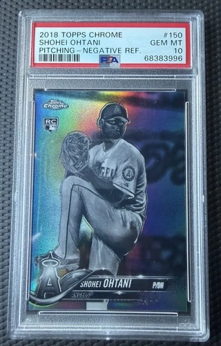 2018 Topps Chrome - Shohei Ohtani #150 Negative Refractor (RC)