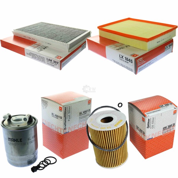 Mahle Kraftstofffilter KL 490/1D Innenraum LAK 307 Luft LX 1845 ÖLfilter OX 380D-image