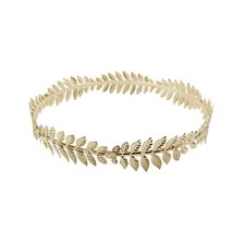 Gold Plated Roman Emperor Crown, Laurel Wreath Headband, Wedding Headpiece, 7...