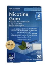 Rite Aid 2mg Ice Mint Flavor Coated Nicotine Gum 20ct