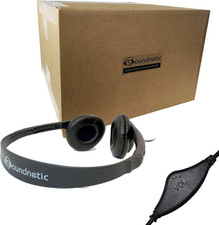 SNCCV Bulk Classroom Headphones 100 Pack   Stereo Headphones with Leatherette Ea