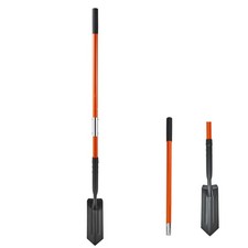Uimoso Trenching Shovel 4 in Blade with Fiberglass Handle for Digging, 56 in