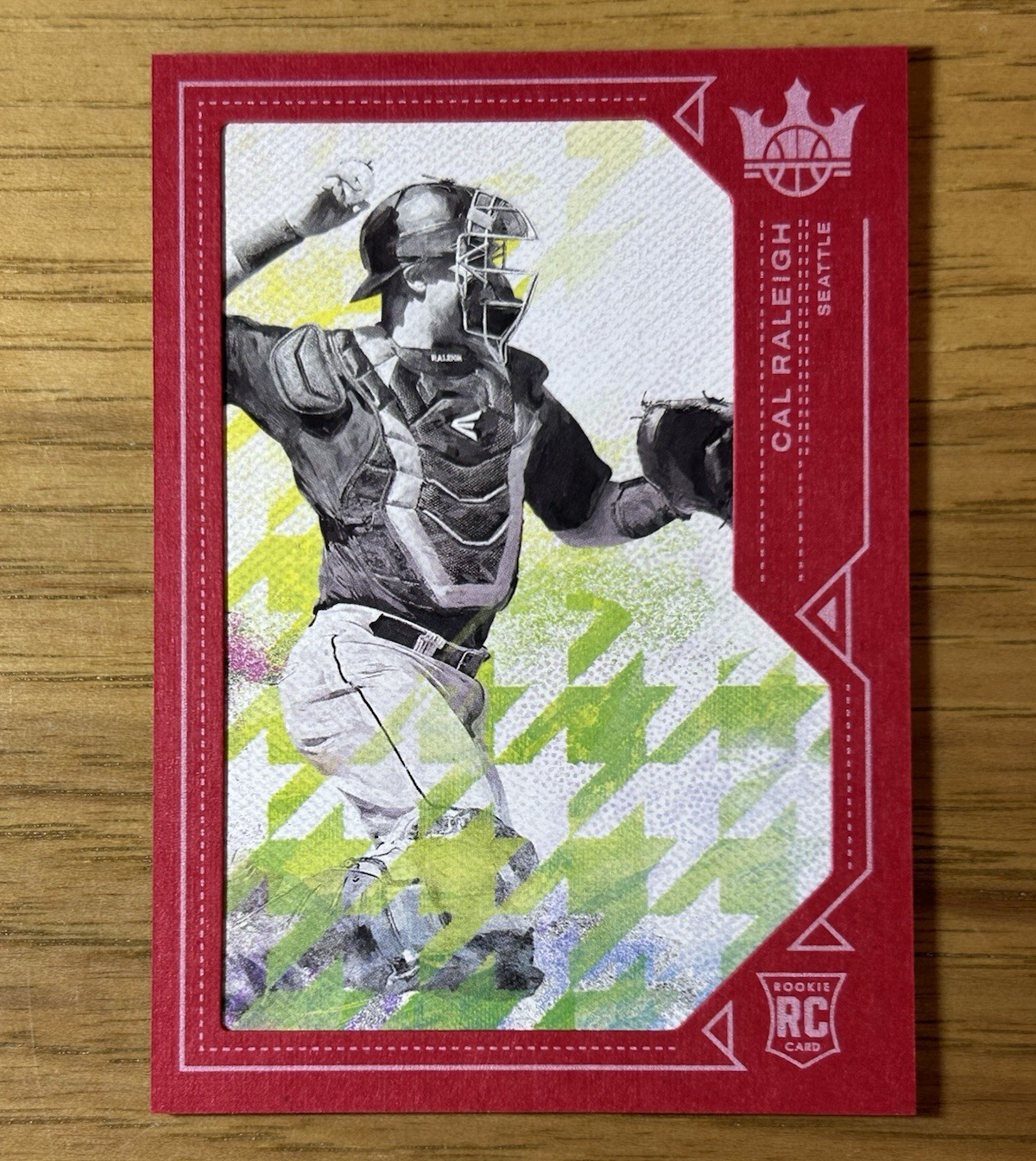 2022 Panini Diamond Kings Cal Raleigh Red Frame Sp #171 Rookie Rookies III
